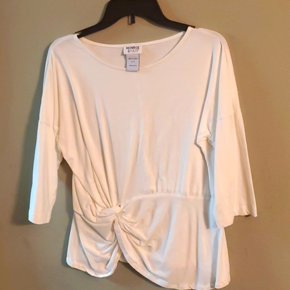 White peplum shirt
